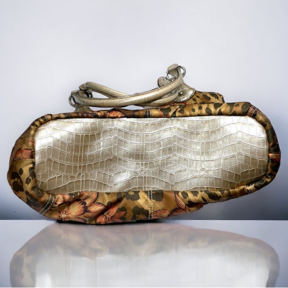 Sienna Ricchi l Double-Handle l Silky Animal Print l Leather l Purse, Satchel - Picture 5 of 15